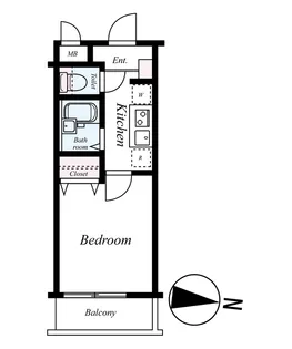 Luxs上板橋【104号室号室】の間取り