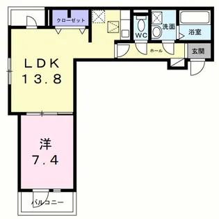 ヒカルサ岸和田畑町【1階】の間取り