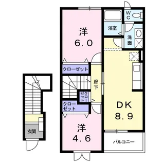 プロムナードⅡ【2階】の間取り