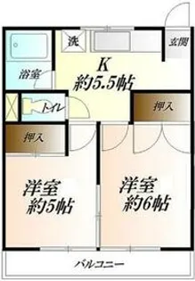 レジデンスコグレ【2階】の間取り