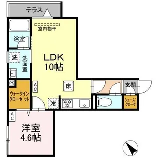セレスティア堀切II II【1階】の間取り