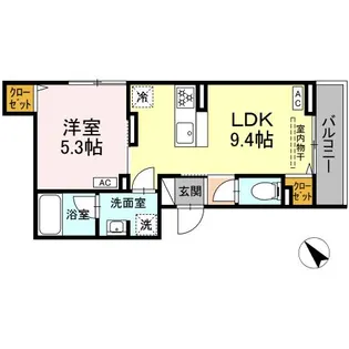 セレスティア堀切II II【2階】の間取り