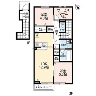 アムール Star【2階】の間取り