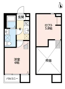 レイズ大久保(レイズオオクボ)【1階】の間取り