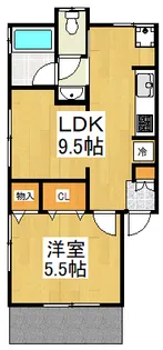 コーポニッコウ【1階】の間取り