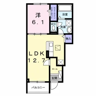 ブラウンヒルズ【1階】の間取り
