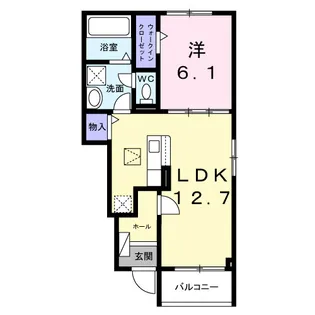 ブラウンヒルズ【1階】の間取り