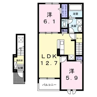 ブラウンヒルズ【2階】の間取り