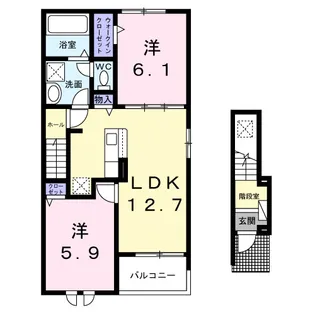 ブラウンヒルズ【2階】の間取り