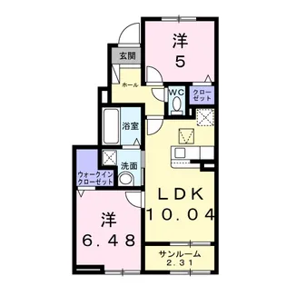 メゾン ド グランデ【1階】の間取り