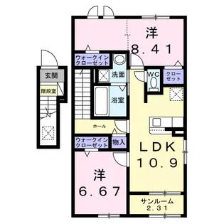 メゾン ド グランデ【2階】の間取り