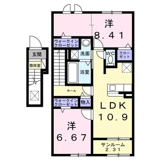 メゾン ド グランデ【2階】の間取り