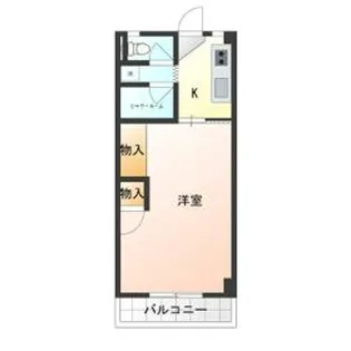 宮本町ビル【2B号室】の間取り
