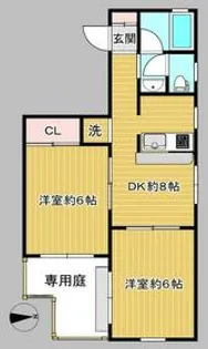 ジュネス【102号室】の間取り