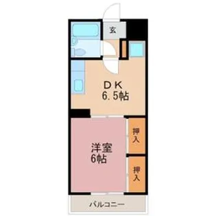 プラチナパレス宇都宮【203号室】の間取り