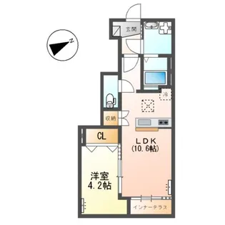 ルフト ヒュッゲ(Luft Hugge)【1階】の間取り