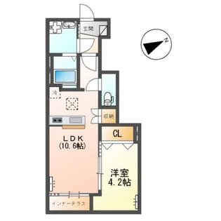 ルフト ヒュッゲ(Luft Hugge)【1階】の間取り