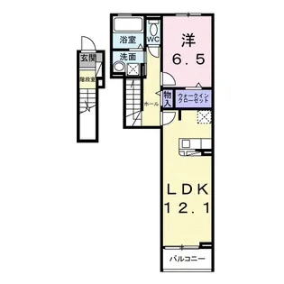 ヴェルプロムナード【2階】の間取り