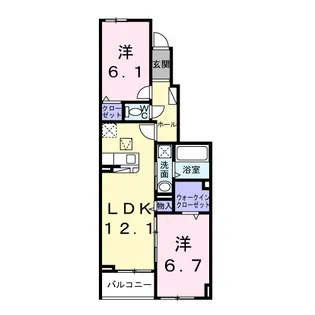 ウェルコナン Ⅰ【1階】の間取り