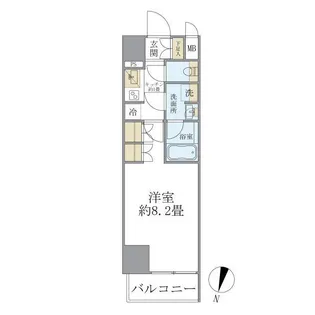 COCO−CHILL KAMEARI【9階】の間取り