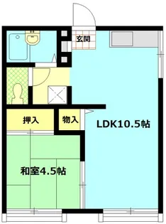 御所ヶ丘アパート【1階】の間取り