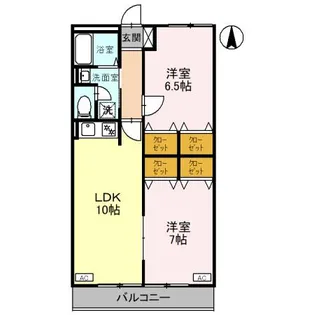 レイナハイム【1階】の間取り