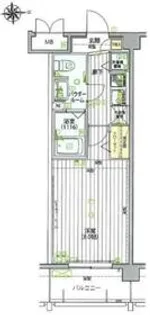 レグラス横浜吉野町サウス(レグラスヨコハマヨシノチョウサウス【2階】の間取り