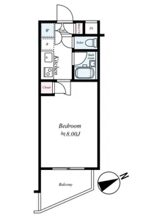 パレ・ホームズ高井戸Ⅱ【510号室号室】の間取り