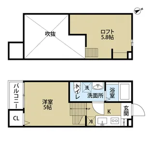 メゾンド アルモ【2階】の間取り