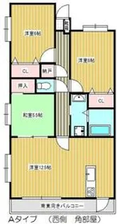 シェーンベルク安東【3階】の間取り