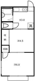 グリーンハイツ【202号室】の間取り