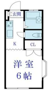 シャインウエスト【A11号室】の間取り