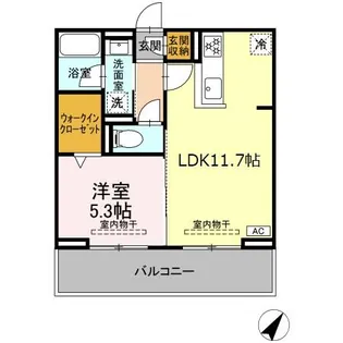 セレーナ東静岡【2階】の間取り