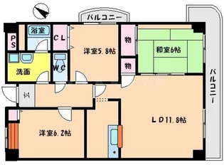 ヴィオラ千里【4階】の間取り