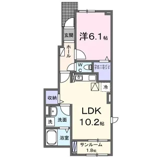 カメリア アオキ【1階】の間取り
