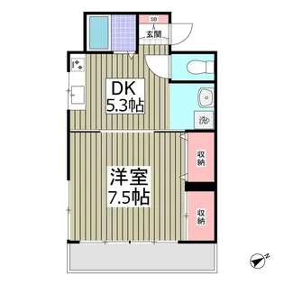 パールハイム 川崎【1階】の間取り