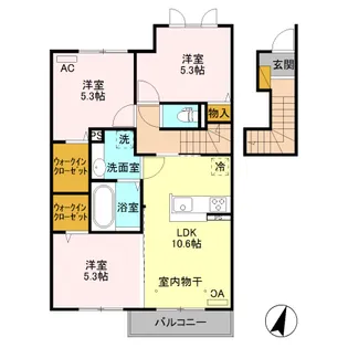 エミネンス パレ【2階】の間取り
