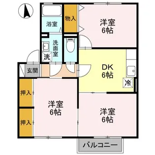 アースアイランド Ⅱ【1階】の間取り
