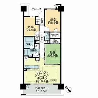 リライズガーデン西新井スカイレジデンス【17階】の間取り