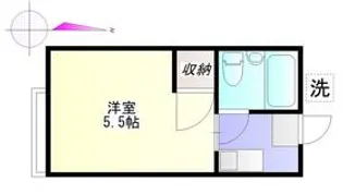 田中アパートメント【1階】の間取り