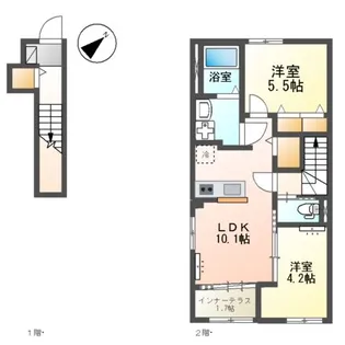 ISOLA【2階】の間取り