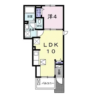 ブローテⅡ【1階】の間取り