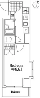 エスコート芝浦【7階】の間取り