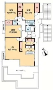 ゆりが丘ヴィレッジ 3号棟【6階】の間取り