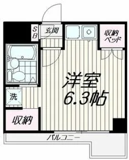 第3丸仙ハイツ【301号室】の間取り