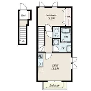 レ・ボザール【2階】の間取り