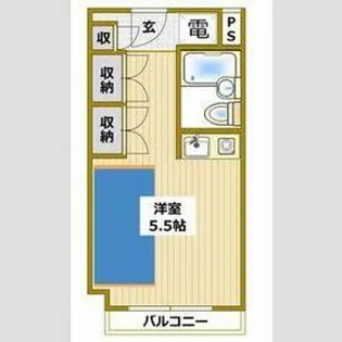 アミティ衣笠【B310号室】の間取り
