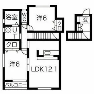 ヴィラージュR A棟【2階】の間取り
