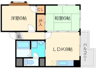 クリアコートU【2階】の間取り