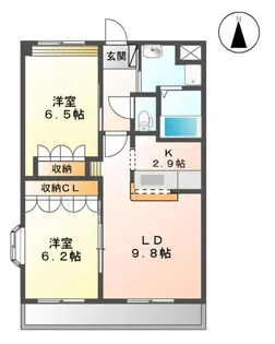アイリス【2階】の間取り